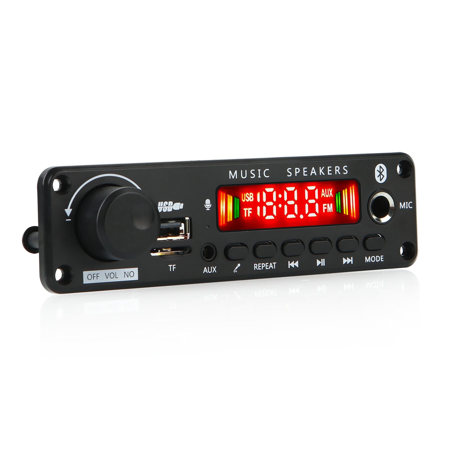 Bluetooth 5.0 MP3 WMA APE Decoder Board 50W Amplifier DC 12V DIY Music Player Speaker Car Audio FM USB Recording Handsfree Call