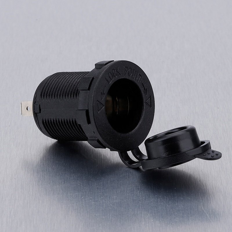 Waterproof Electronic Female Holder Indicator 12V AC Power Outlet Cigarette Lighter Socket for Car Boat RV Truck
