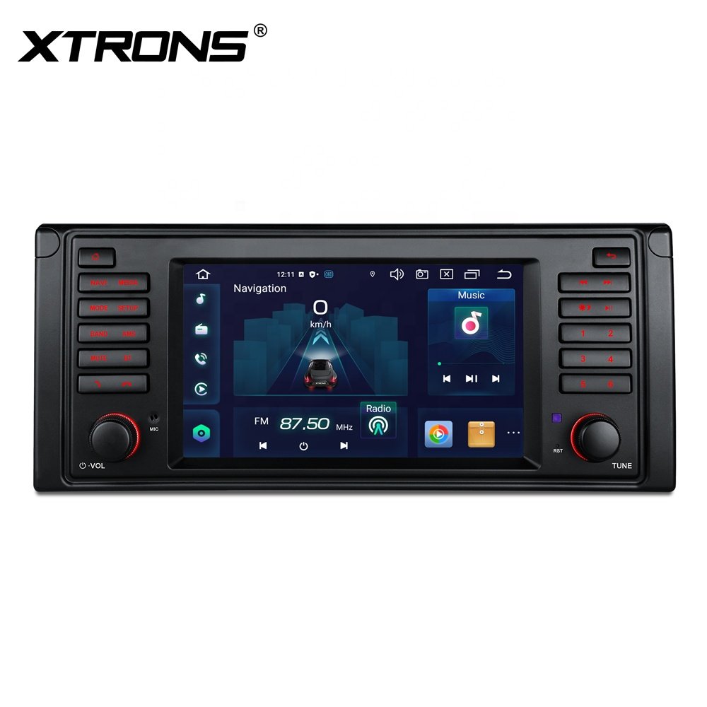 XTRONS 7" Android 14 8 Core Car Stereo System for BMW E39 M5 (1995-2003) Android Auto 4G LTE Car Radio Touch Screen