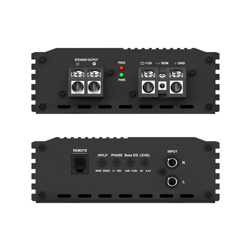 HD-1500.1D Class D Monoblock RMS 1*1500W Max 4500w Compact Size High Power Car Amplifier 12V