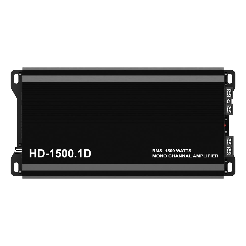 HD-1500.1D Class D Monoblock RMS 1*1500W Max 4500w Compact Size High Power Car Amplifier 12V