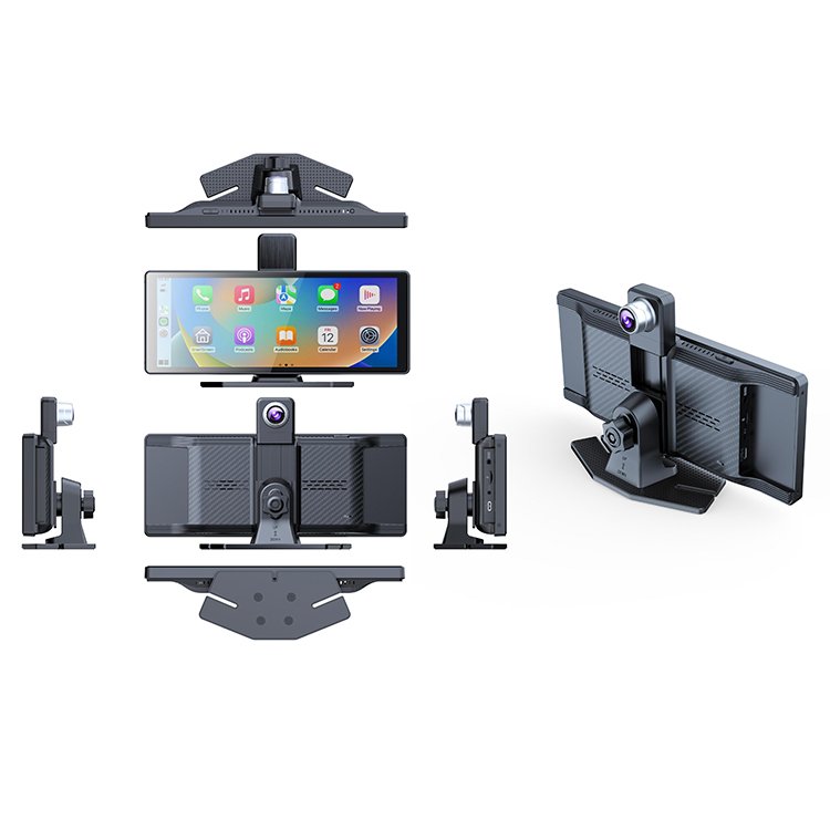 New! 4K Camera 360° Dashboard 10.26" Wireless Carplay Android Auto Dual Lens Support WIFI AHD Car Camera with AUX Dash Cam