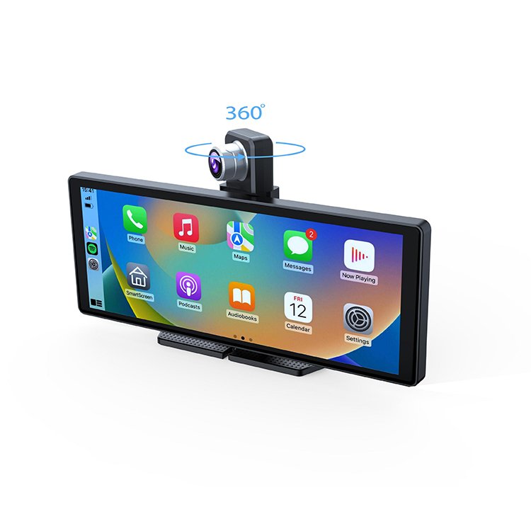 New! 4K Camera 360° Dashboard 10.26" Wireless Carplay Android Auto Dual Lens Support WIFI AHD Car Camera with AUX Dash Cam