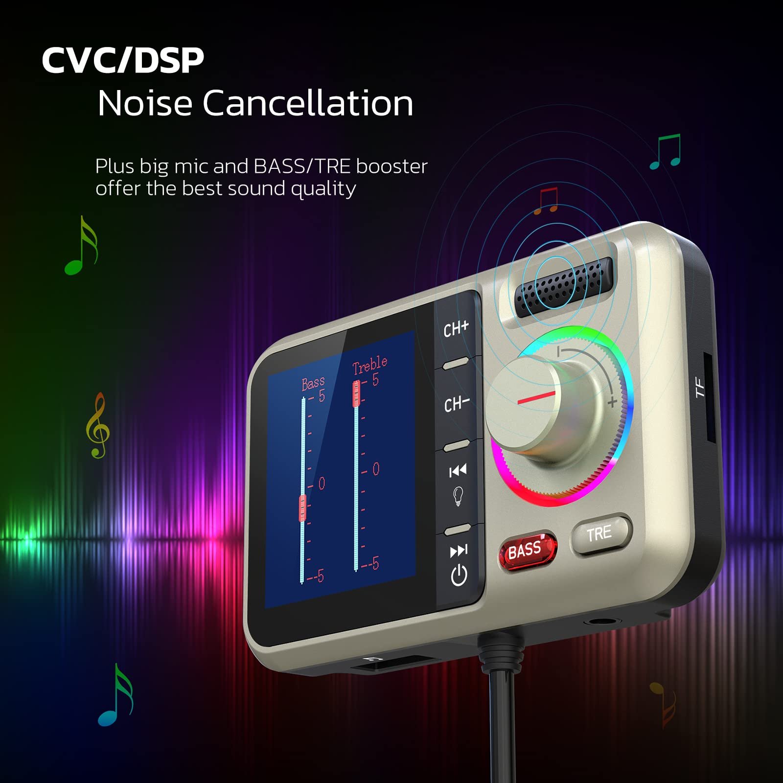 Wireless in Car bluetooth Fm Transmitter BT 5.0 Fm Transmitter for Car Mp3 Player bluetooth Transmisor Fm bluetooth Para Coche