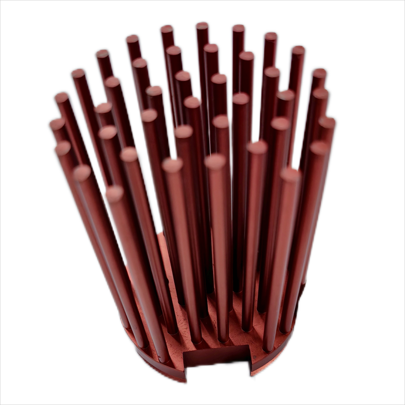 Heatpipe Cold Forging Zipper Fin 50w Aluminium Extrusion Heat Sink for LED