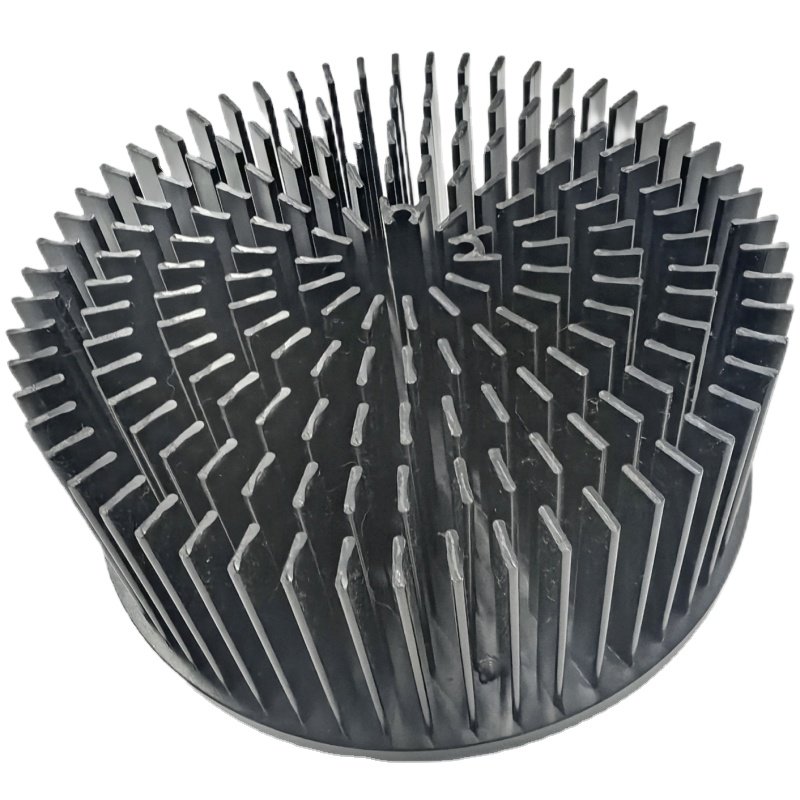 Heatpipe Cold Forging Zipper Fin 50w Aluminium Extrusion Heat Sink for LED