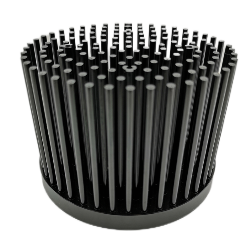 Heatpipe Cold Forging Zipper Fin 50w Aluminium Extrusion Heat Sink for LED