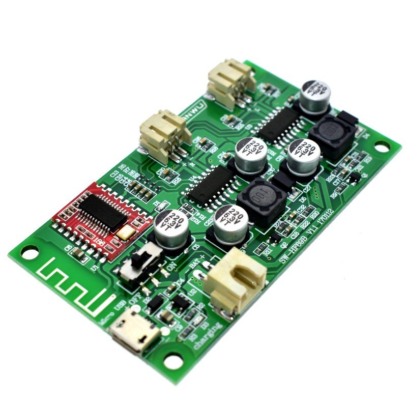 6W+6W DC 5V 2 Channel Audio Digital Amplifier Board Lithium Battery Powered Audio Amplificador