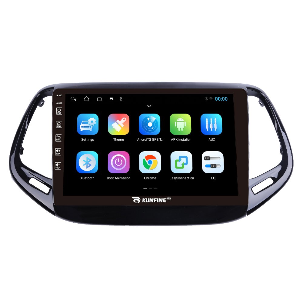 For Jeep Compass 2017 2018 10 Inch Headunit Device Double 2 Din Octa-Core Quad Car Stereo GPS Navigation Android Car Radio