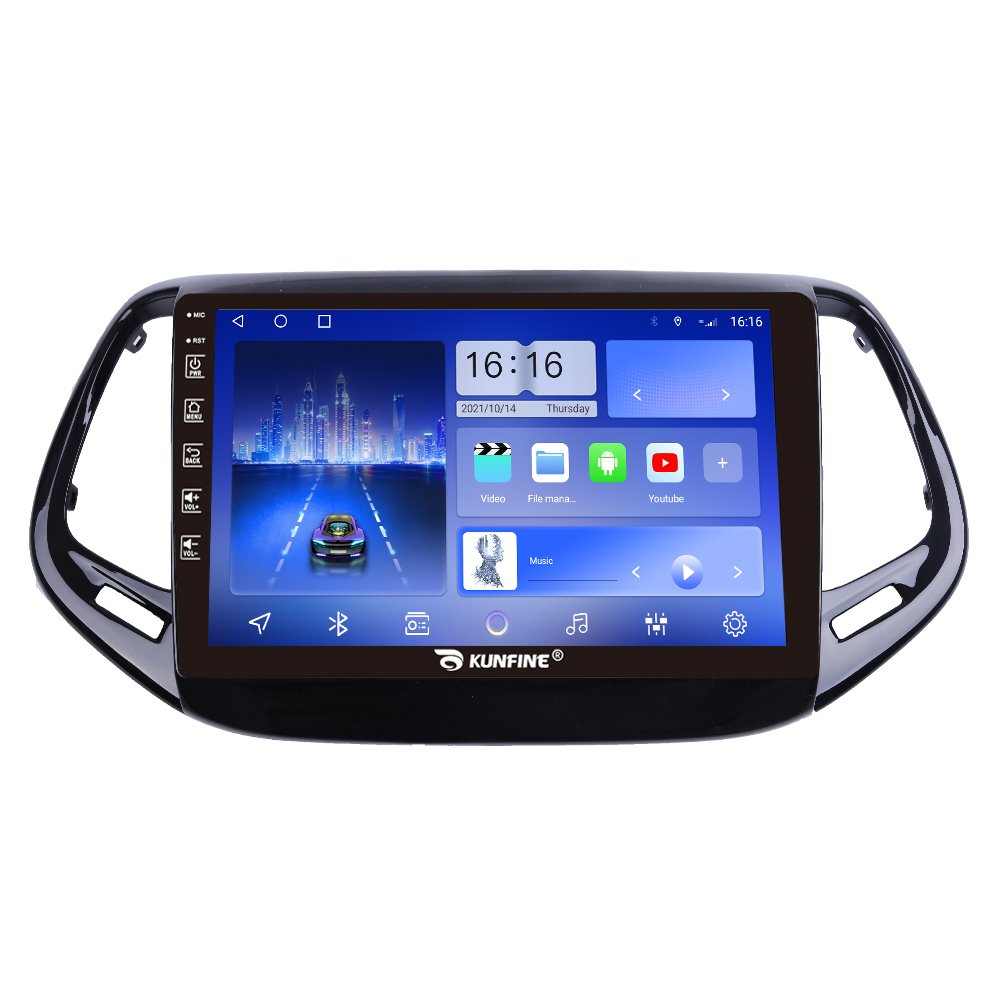 For Jeep Compass 2017 2018 10 Inch Headunit Device Double 2 Din Octa-Core Quad Car Stereo GPS Navigation Android Car Radio