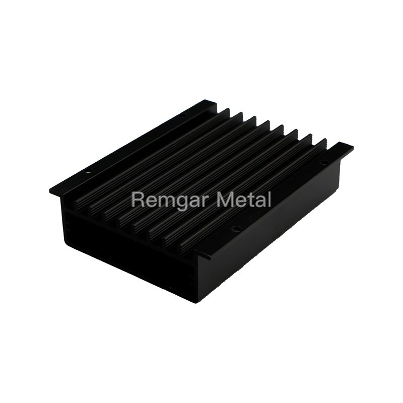 Custom Black Anodized Extruded Heatsink Profile Heat Sink Radiator Enclosure Extrusion Aluminum Audio Power Car Amplifier case