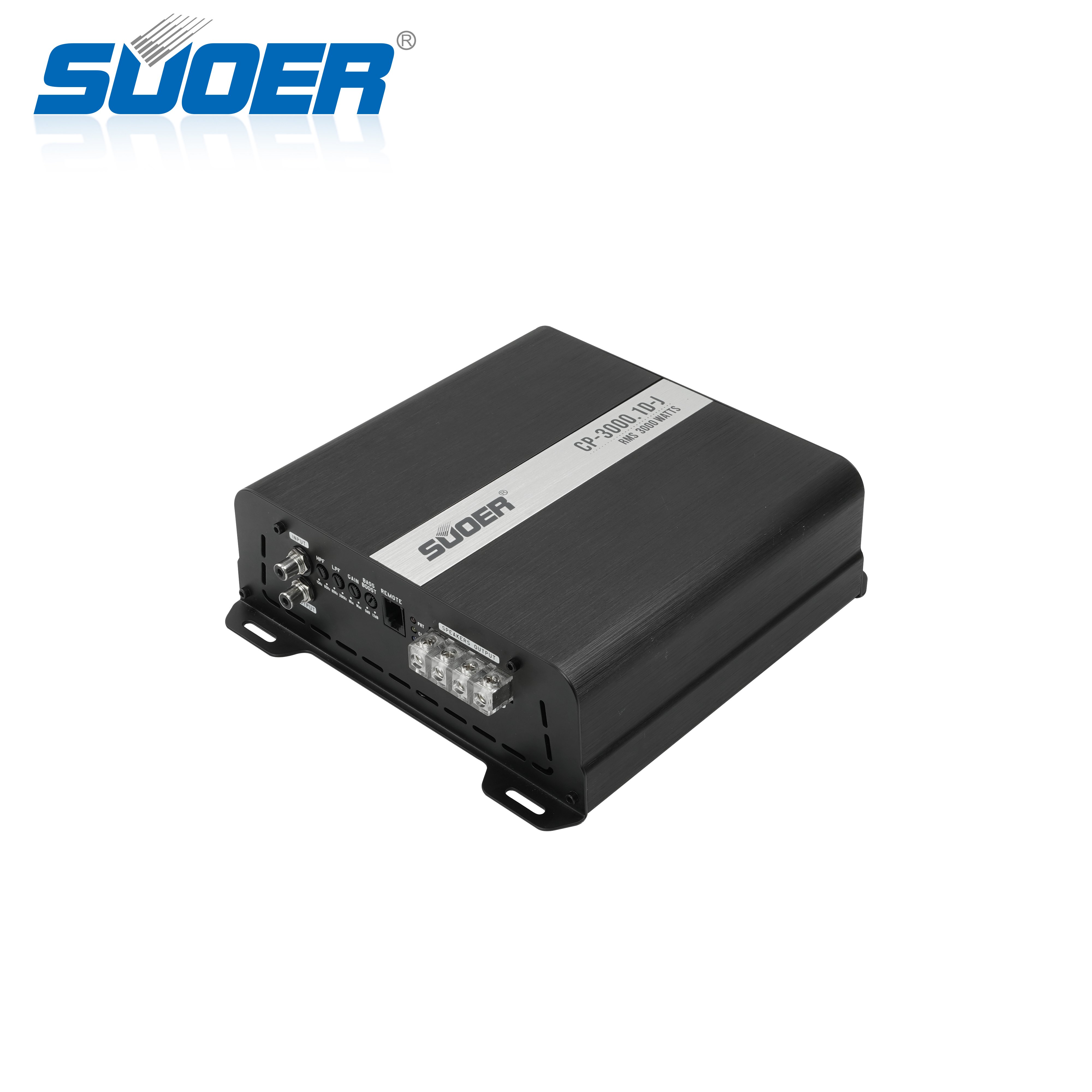 Suoer 2000/3000/5000/8000 Watts Mono Channel Class D Car Amplifier