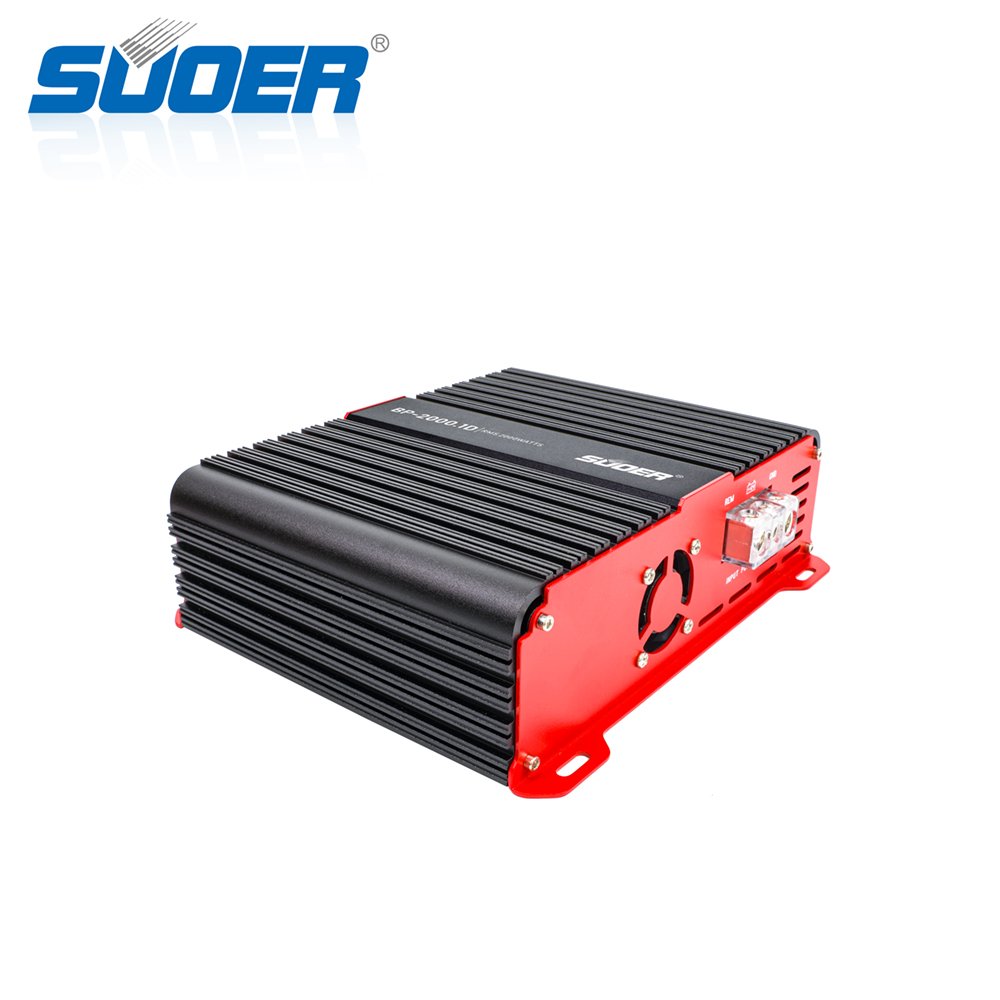 Suoer BP-2000 Monoblock Class D Car Amplifier 12V Monoblock Channel Crossovers
