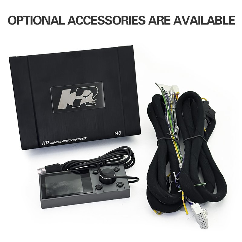 High-Power 8 Channel Car Amplifier Built-in Processor 8*120W Peak Power Class AB Car Amp