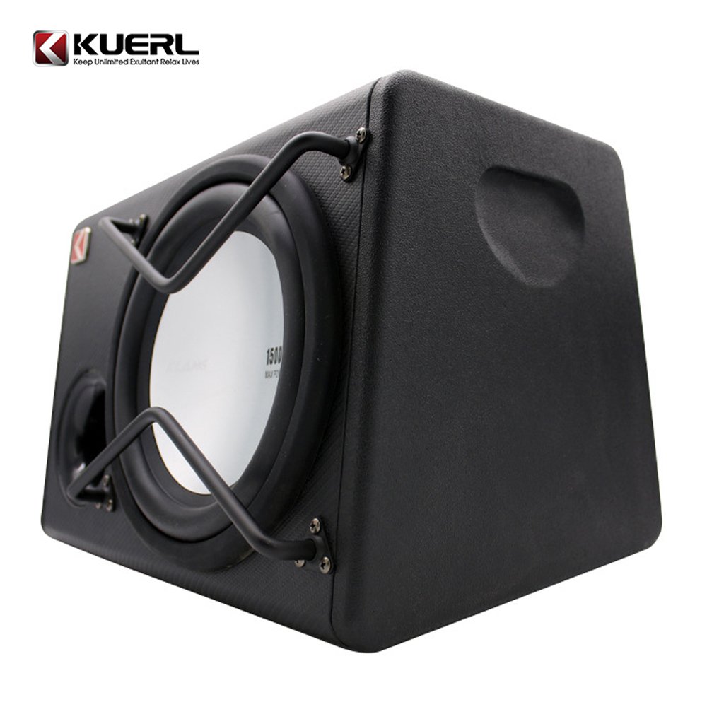 10 Inch Trapezoid Speaker Subwoofer With Amplifier Active Car Subwoofer Enclosure