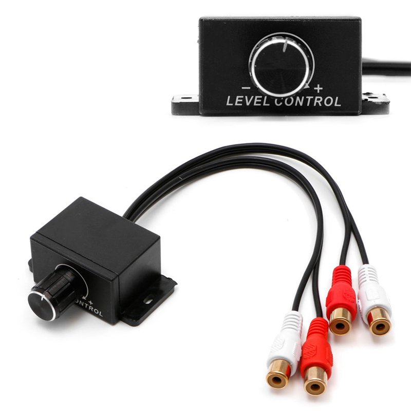 C0019 New Universal Car Audio Amplifier Bass RCA Level Remote Volume Control Knob LC-1