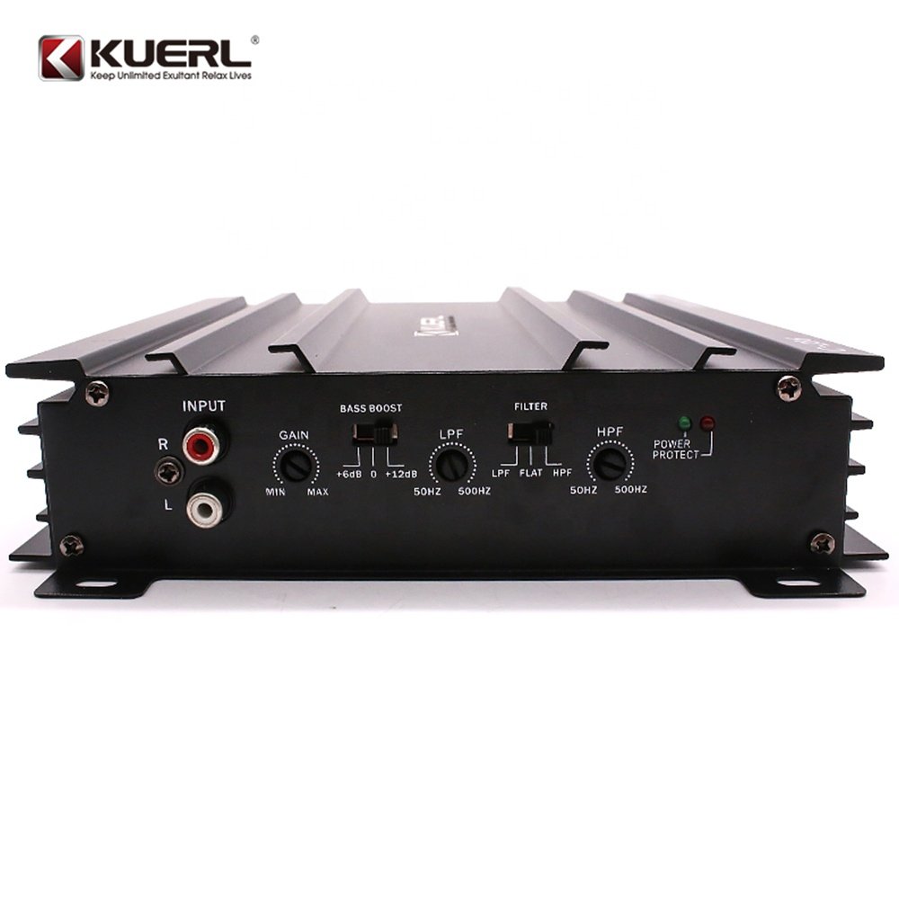 New Arrival Powerful 2 Channel Car Power Amplifier 2*40W Aluminum Kuerl Car Amplifier