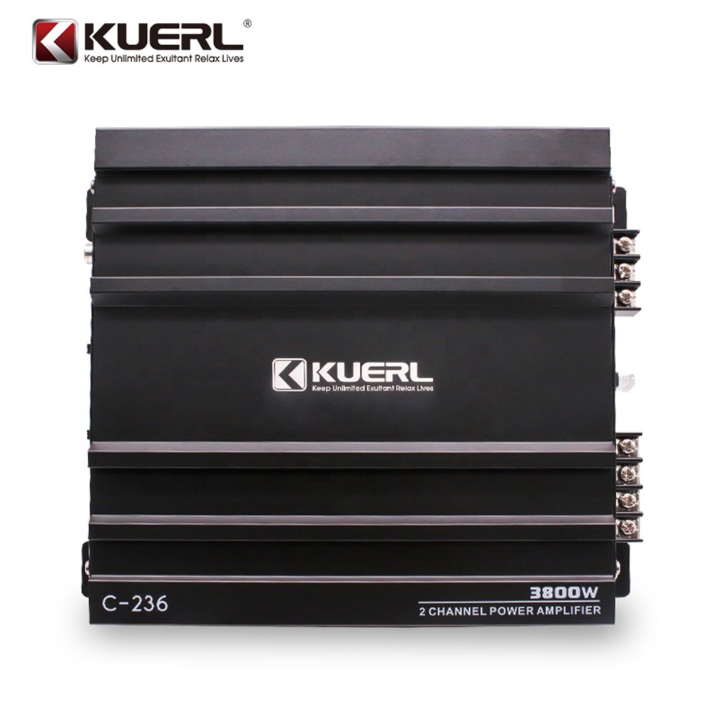 New Arrival Powerful 2 Channel Car Power Amplifier 2*40W Aluminum Kuerl Car Amplifier