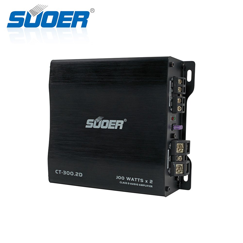 Suoer CT-300.2D Small Size Car Audio Amplifier 2 Channel Car Amp