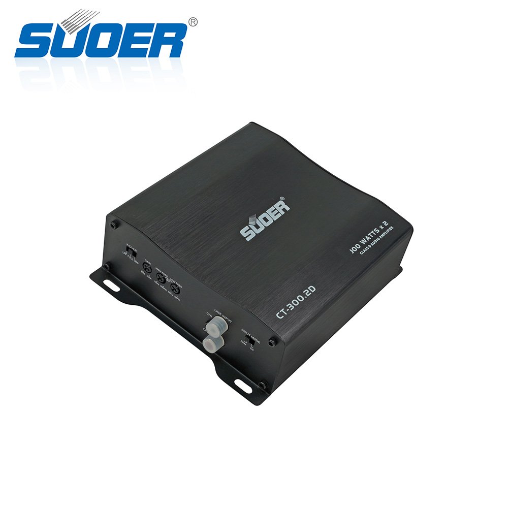 Suoer CT-300.2D Small Size Car Audio Amplifier 2 Channel Car Amp