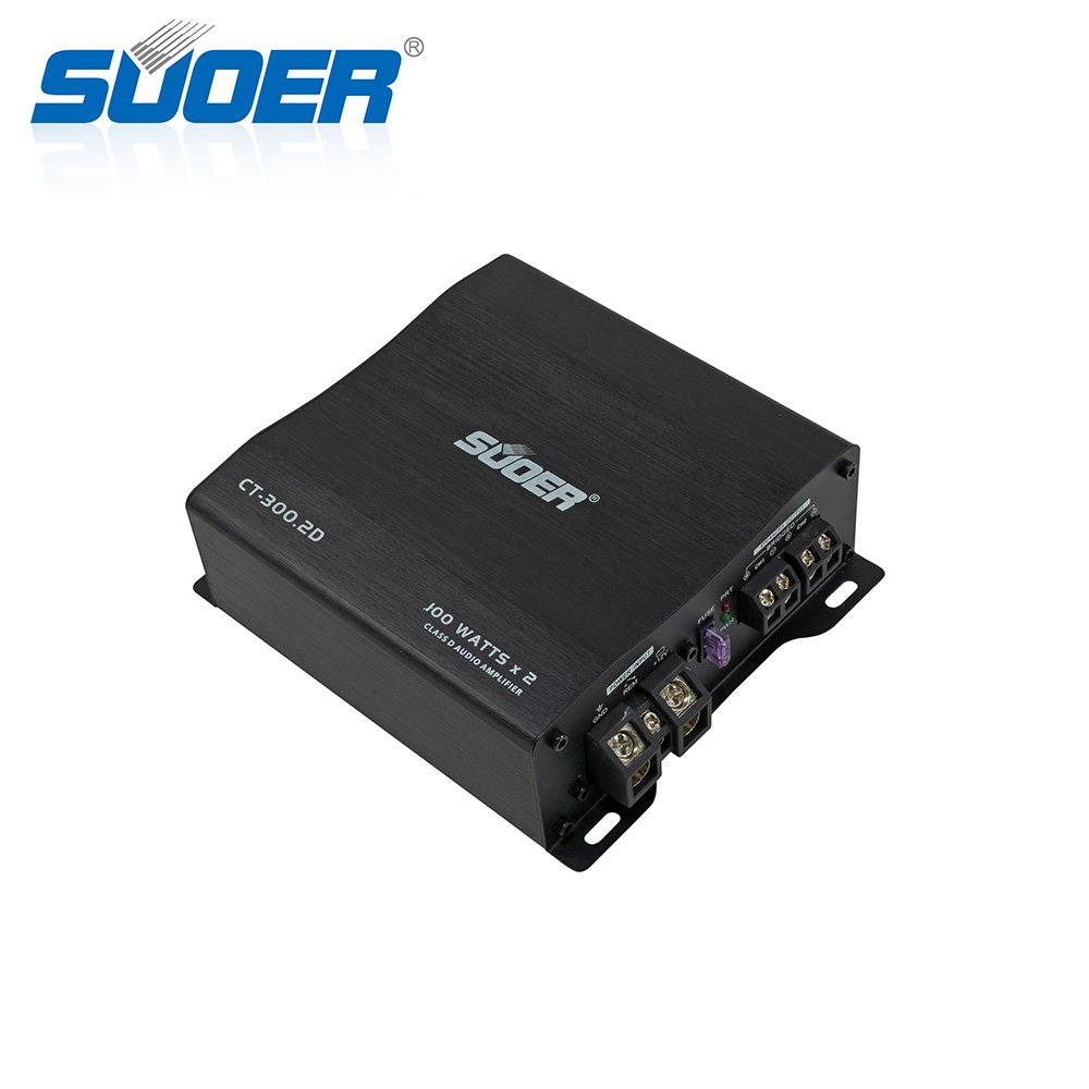 Suoer CT-300.2D Small Size Car Audio Amplifier 2 Channel Car Amp
