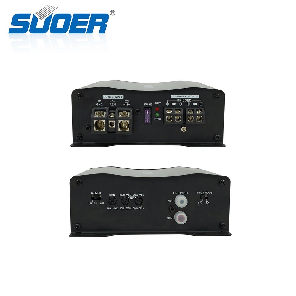 Suoer CT-300.2D Small Size Car Audio Amplifier 2 Channel Car Amp