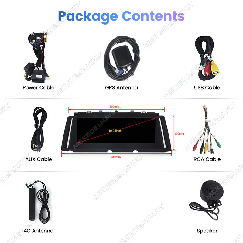 MEKEDE Android 8+256GB Android CAR VIDEO for Bmw 7 Series F01 F02 2009-2012 Cic Nbt F01 Car-play Car Radio Android Auto