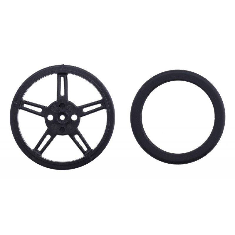 Robot Smart Car Wheel Plastic Rubber for FS90R RC Servo 9g 360 Degree Servo Continuous Rotation Servo