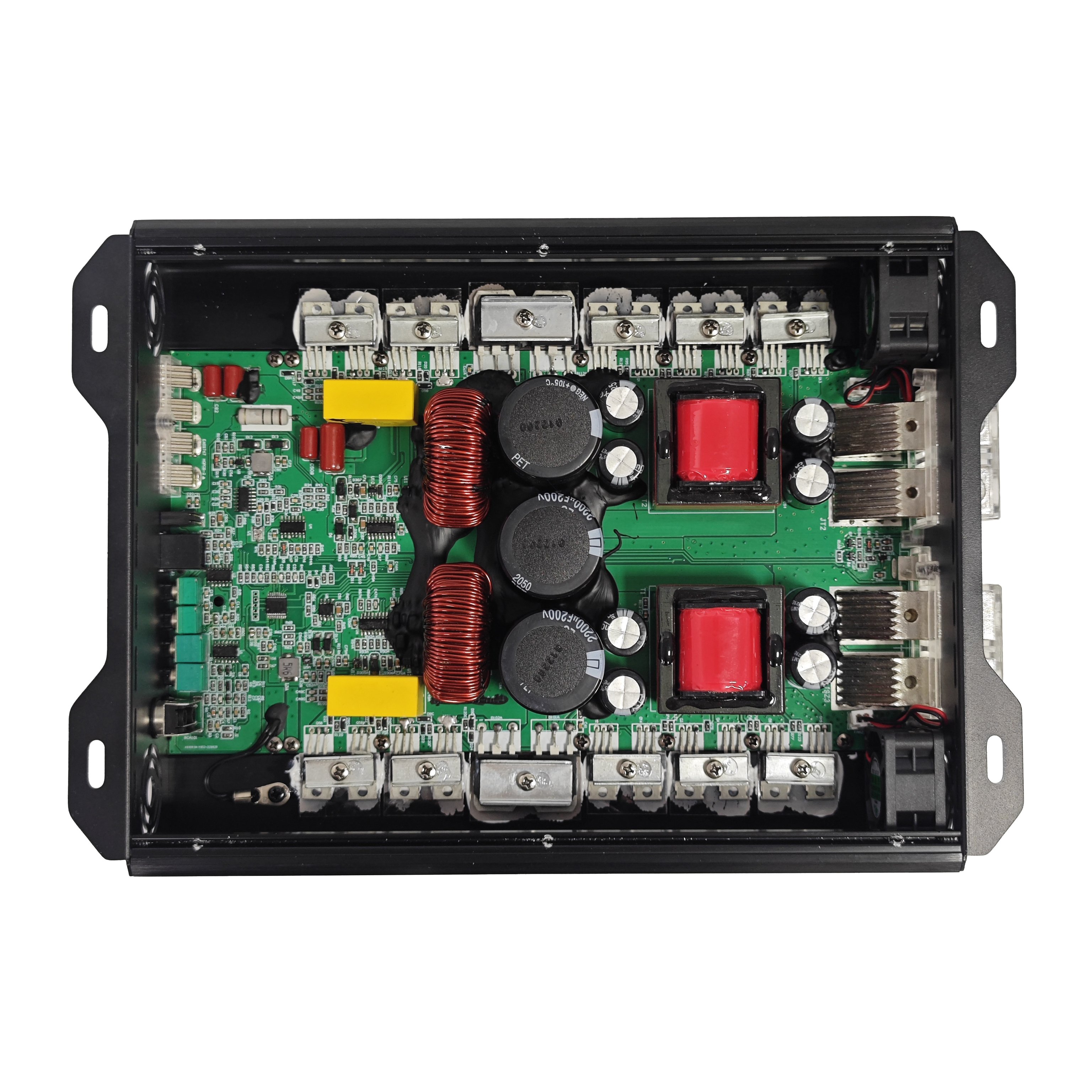 Single Channel 12V Auto RMS Monoblock Class D Car Amplifier With Aluminium Crossovers for Subwoofer Car Audio Car Audio Mono Amp