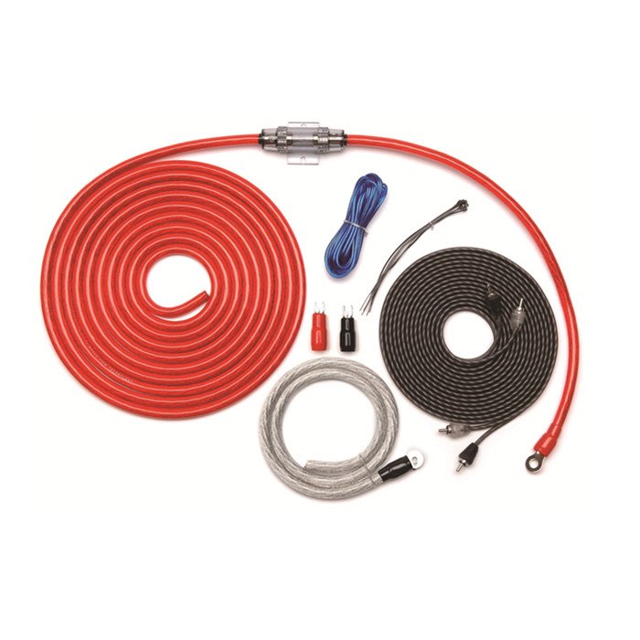 Custom Car Audio OFC 0 Gauge Subwoofer Wire Kit Amplifier Amp Install Wiring Kit with Double Blister Package