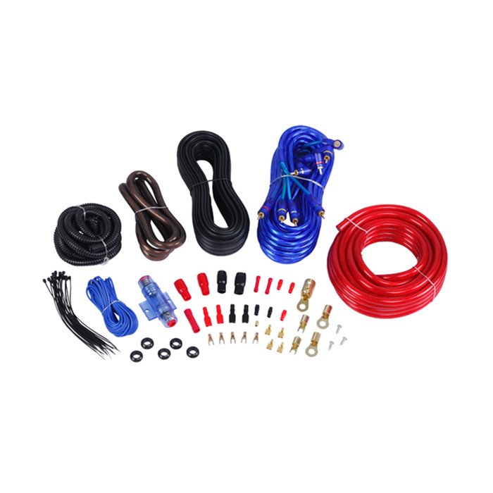 Custom Car Audio OFC 0 Gauge Subwoofer Wire Kit Amplifier Amp Install Wiring Kit with Double Blister Package