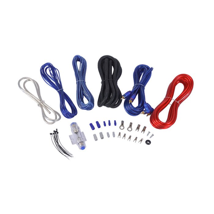 Custom Car Audio OFC 0 Gauge Subwoofer Wire Kit Amplifier Amp Install Wiring Kit with Double Blister Package