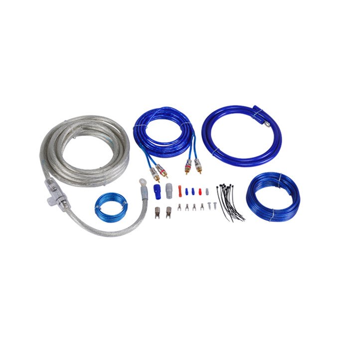 Custom Car Audio OFC 0 Gauge Subwoofer Wire Kit Amplifier Amp Install Wiring Kit with Double Blister Package