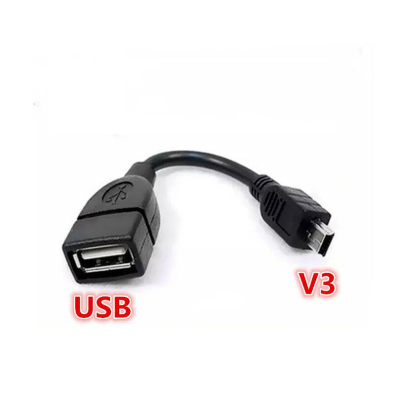 Car Audio Cable USB Female to Mini /Micro USB Male Cable Adapter 5P OTG V3 V8 Port Data Cable for Car Audio Tablet for MP3 MP4