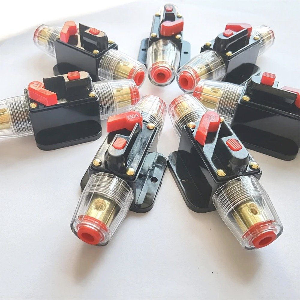 150/100/50/30/40/60/80A 12V24V Car Truck Audio Modification Stereo Amplifier Circuit Breaker Automatic Reset Fuse Holder Switch