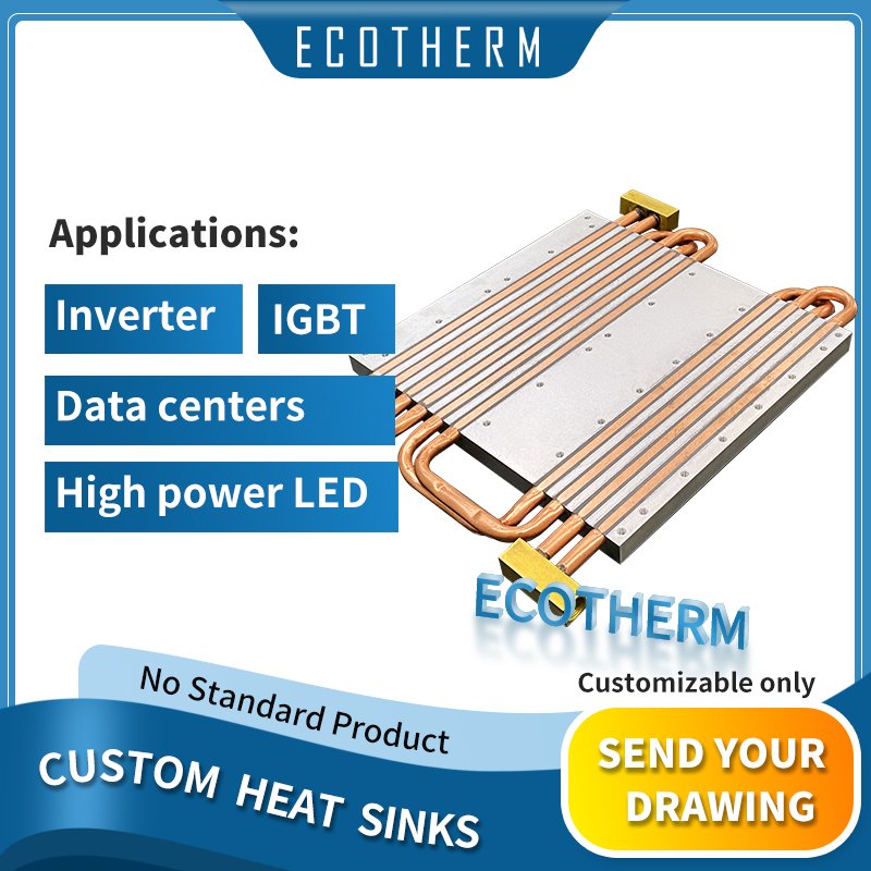 Big Size Custom Nvme Copper Cpu Laptop Aluminum Heatsink Water Cooling Heatsink for Igbt LED Inverter