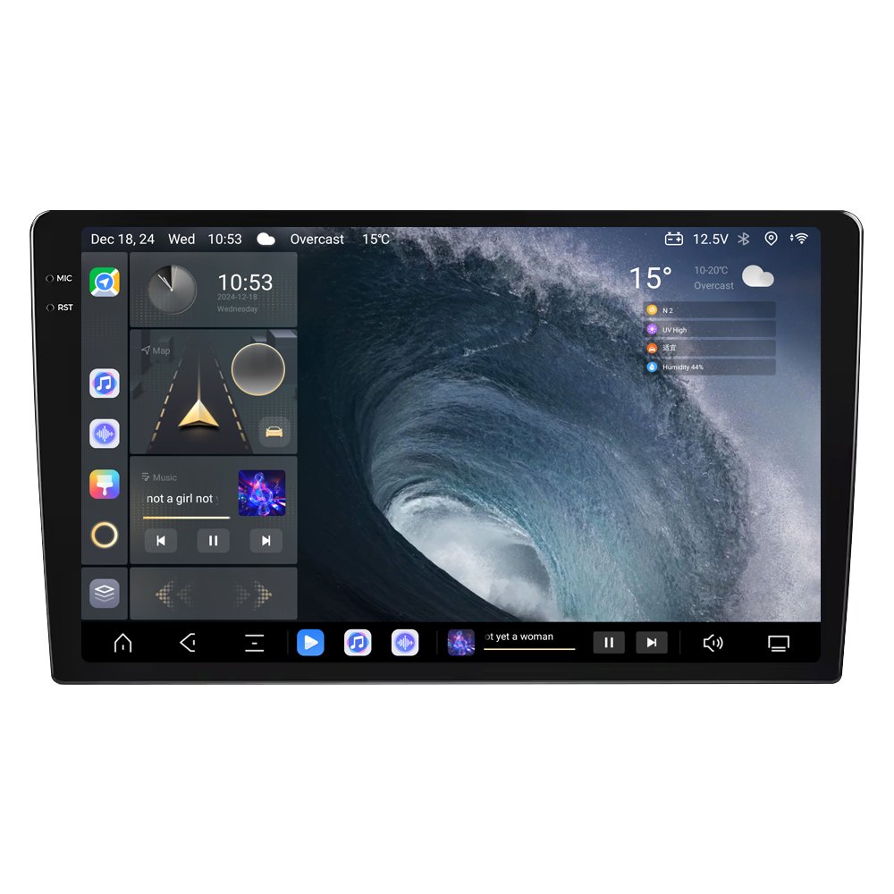 2K Android Car-Play Auto QLED Touch Screen 9.5 Inch to 13 Inch Universal Portable Head Unit with GPS