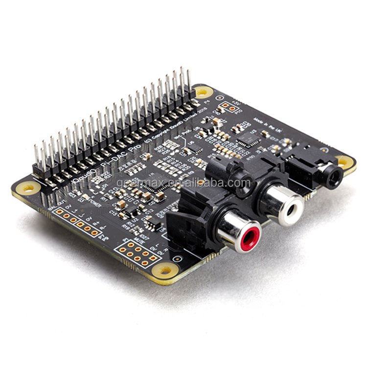 Raspberry Pi DAC Pro PCM5242 Highest-fidelity Audio HAT 40-pin GPIO Header Outstanding SNR for the Raspberry Pi 3 4 5 Computer