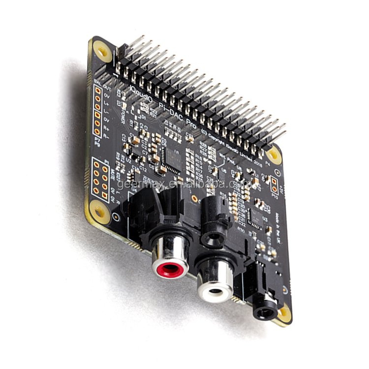 Raspberry Pi DAC Pro PCM5242 Highest-fidelity Audio HAT 40-pin GPIO Header Outstanding SNR for the Raspberry Pi 3 4 5 Computer