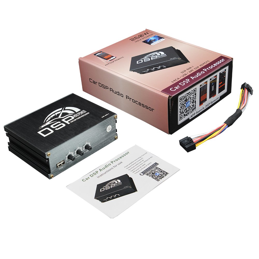 Powerful Car Amplifier Car DSP Audio 6channel with App Control 6rca USB Slot 7851IC