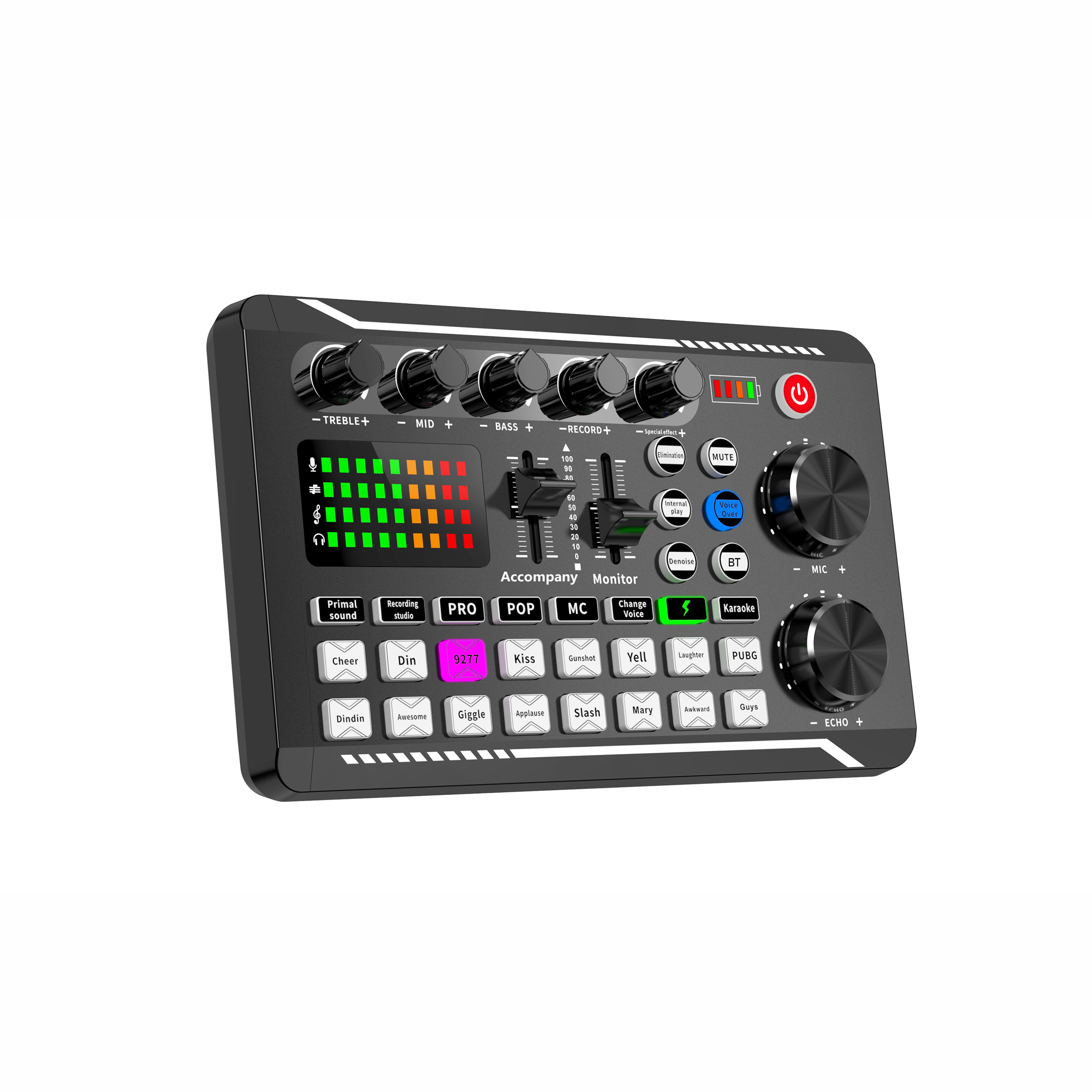 F998 Sound Card Smart Noise Reduction Mobile Computer Live Broadcast Sound Card Mobile Computer Live Broadcast Sound Card