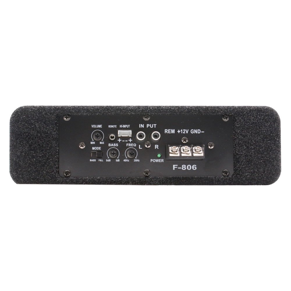 Car Bass Tube Boxs Subwoofer With Amplifier Speakers 600w Audio Active 12V 8Inch Car Subwoofer
