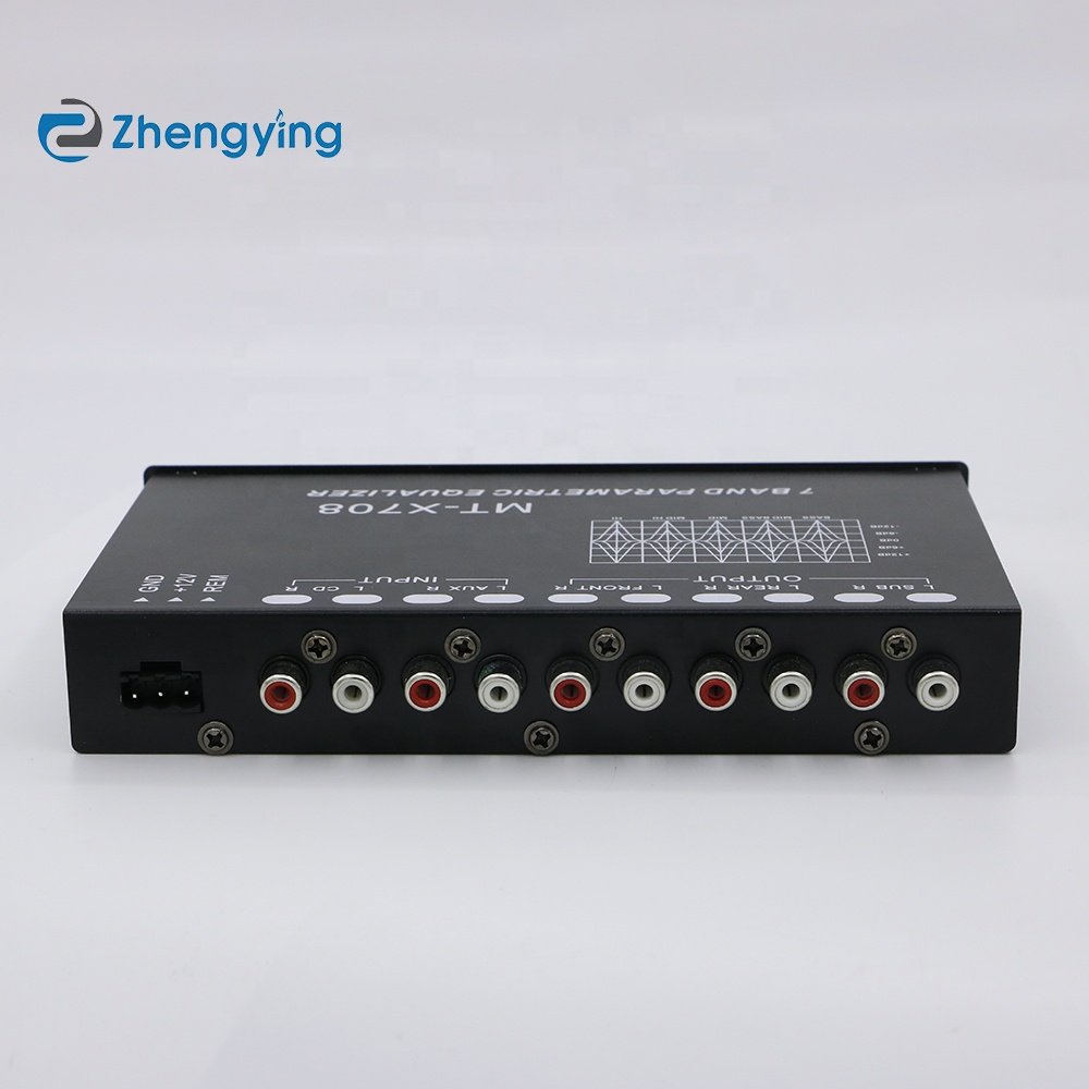Zhengyin-LDZS EQ7-BAND Graphic Equalization Pre Amplifier with Frequency Sub Subwoofer 12V High Fidelity Car Amplifier