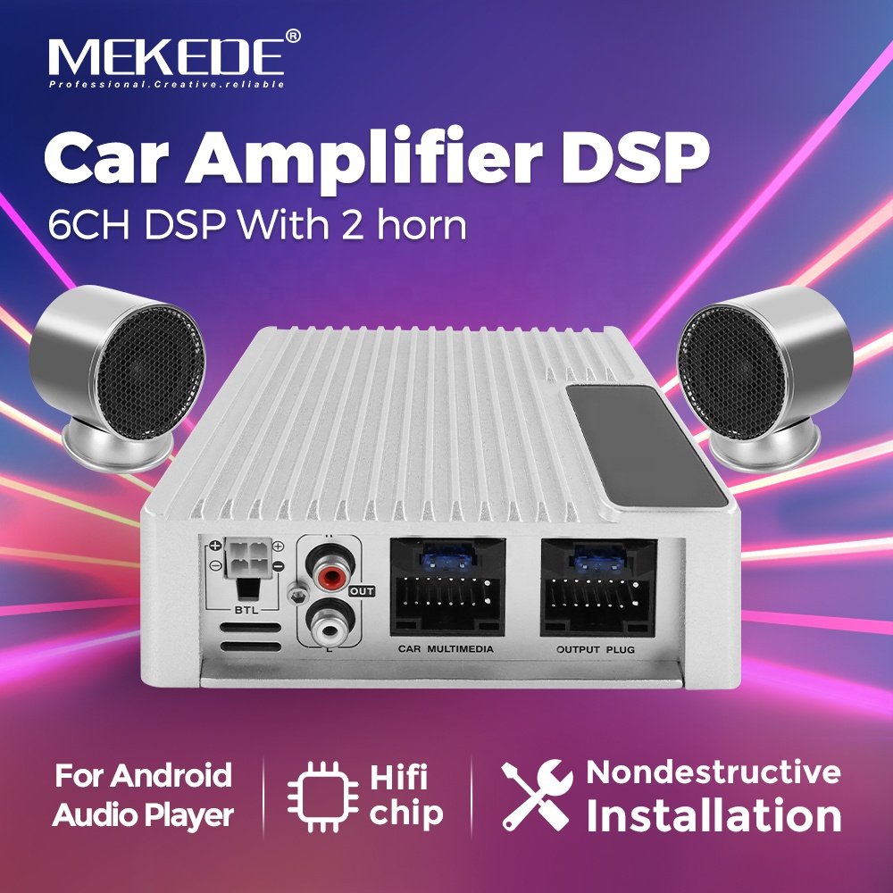 MEKEDE Wireless BT Music Support Adjustment Android Audio Player Host DSP APP Linkage Control for Universal Car Amplifier DSP