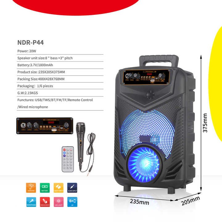 New Products MP3 Player Zealot Bluetooth Music Speaker Soundcore Harman Trolley Kardon Sound Box with Smart Gadgets Mic