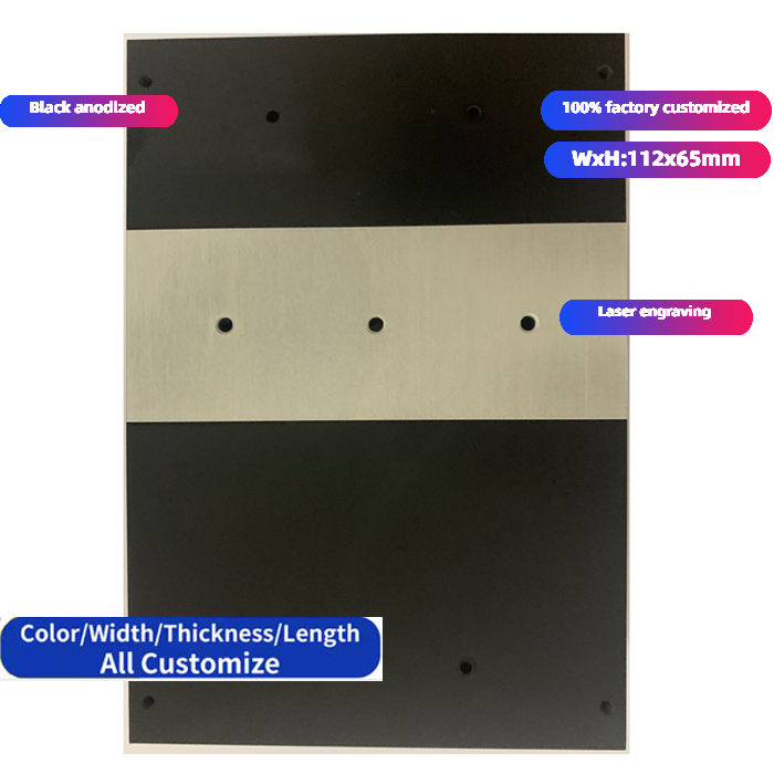 Black Anodized Sk121 112x67mm Heat Sink Extruded Aluminum Extrusion Profile Heatsink Electronic