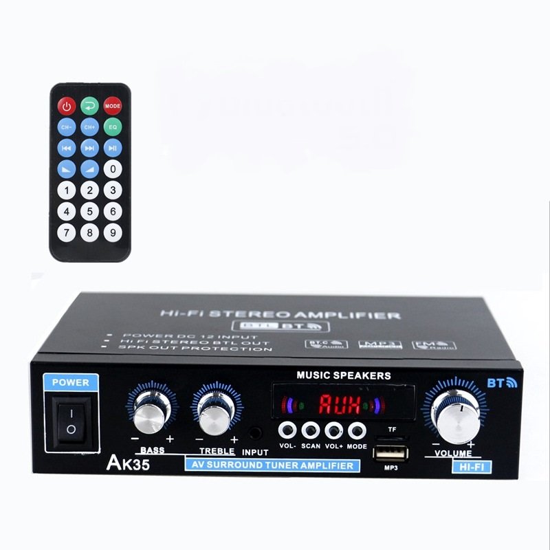 Ak35 BT U Disk Power Amplifier one-channel Power Amplifier Original Brand Mono Block Car Amplifier