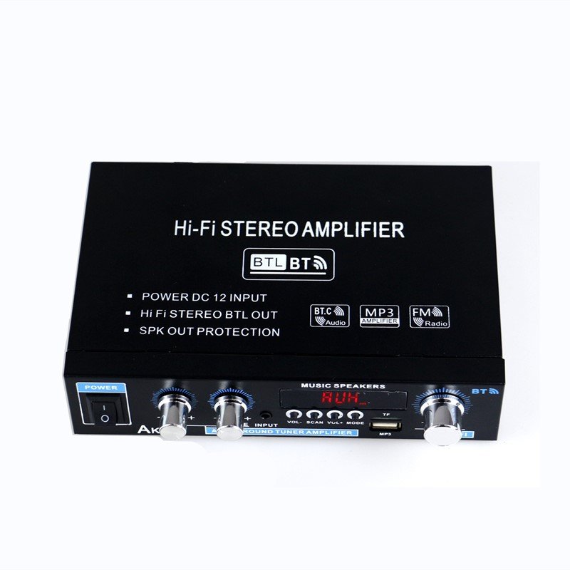 Ak35 BT U Disk Power Amplifier one-channel Power Amplifier Original Brand Mono Block Car Amplifier