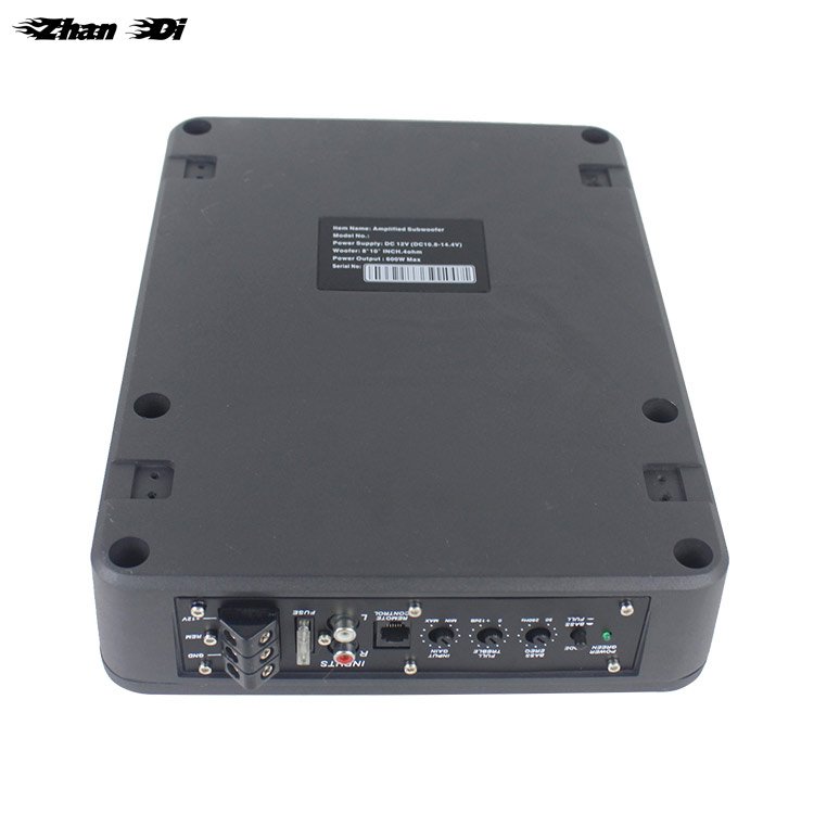 Car Subwoofer Built in Amplifier Underseat Subwoofer Car 500w Subwoofer 8 Inch in Box Made