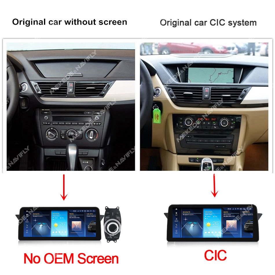 Navifly Snapdragon 680 Android System IPS Touch Screen 8 Core 8+256GB Car Stereo for BMW X1 E84 with Car Play Auto